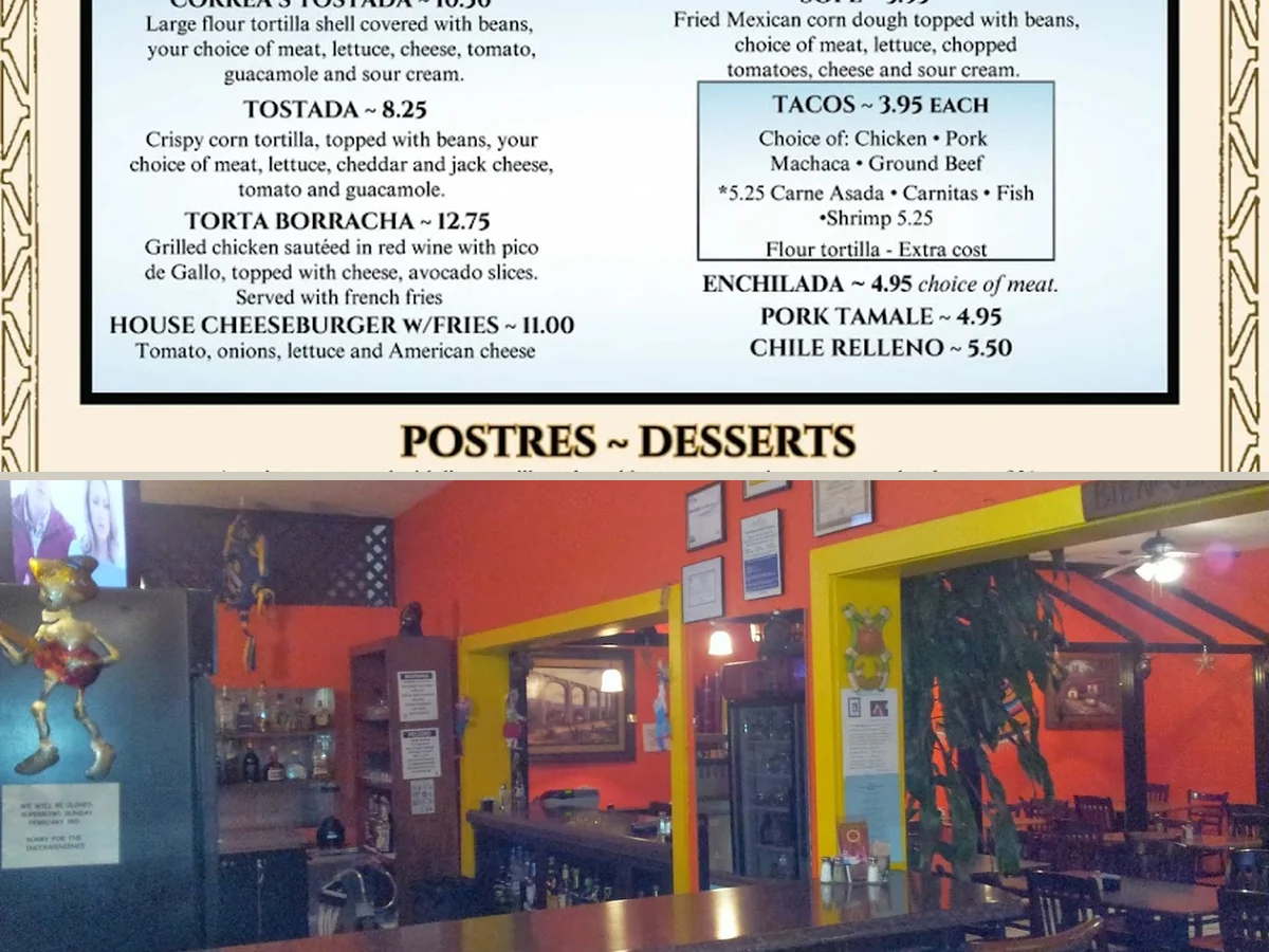 Mexican Food, Seafood, and Bar